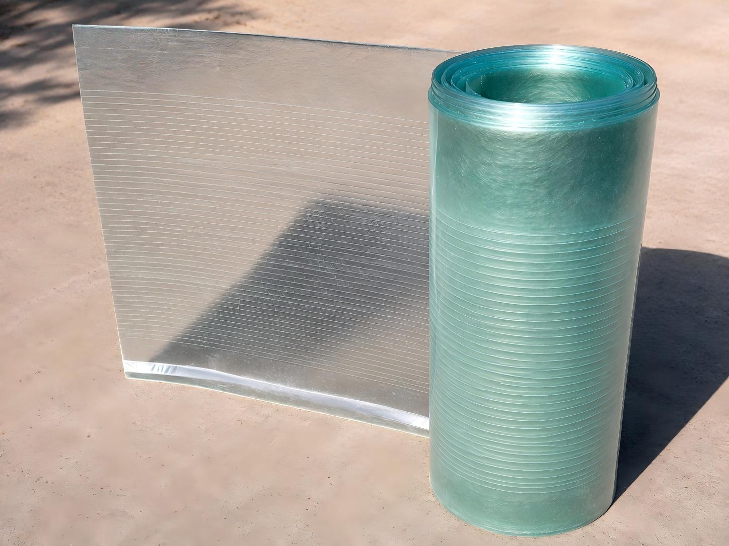 FRP flat sheet roll and panel