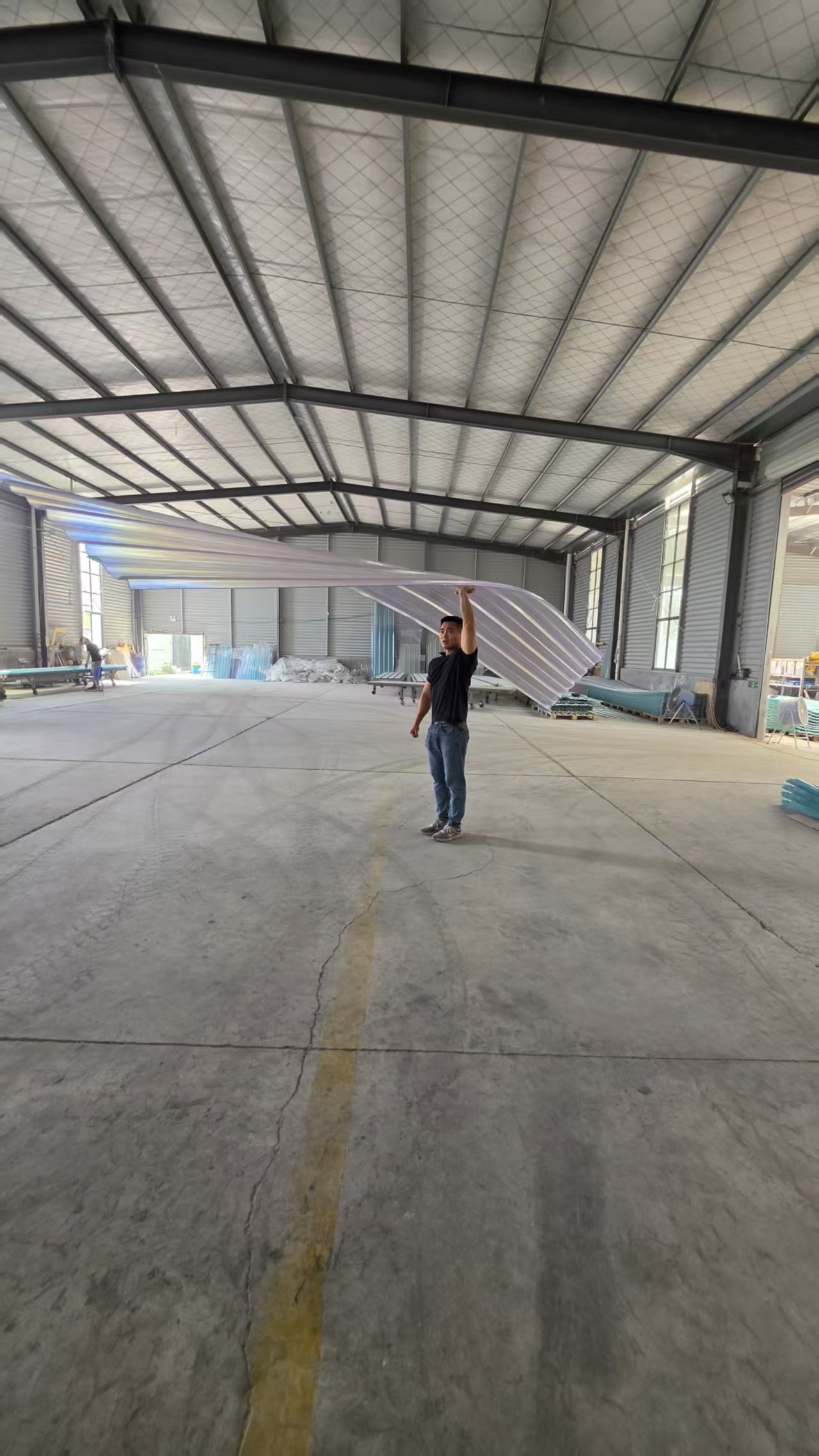 FRP sheet strength and flexibility demonstration